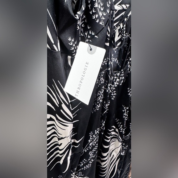 Bishop + Young Nora Wide Leg Jumpsuit Palm Print Size M NWT Back Tie - Picture 7 of 8